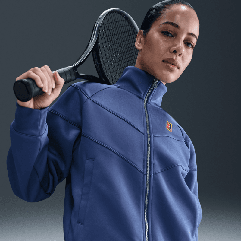 NikeCourt Heritage Windrunner Women's Tennis Jacket (Diffused Blue)