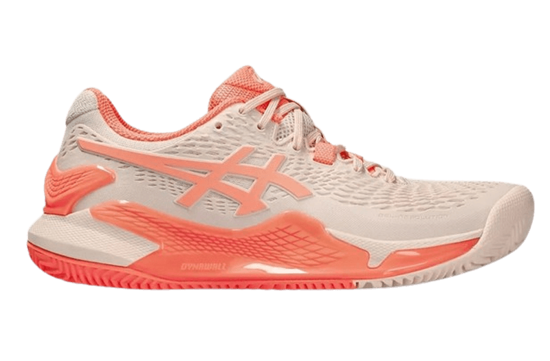 Asics Gel Resolution 9 Clay Dame (Pearl Pink / Sun Coral)