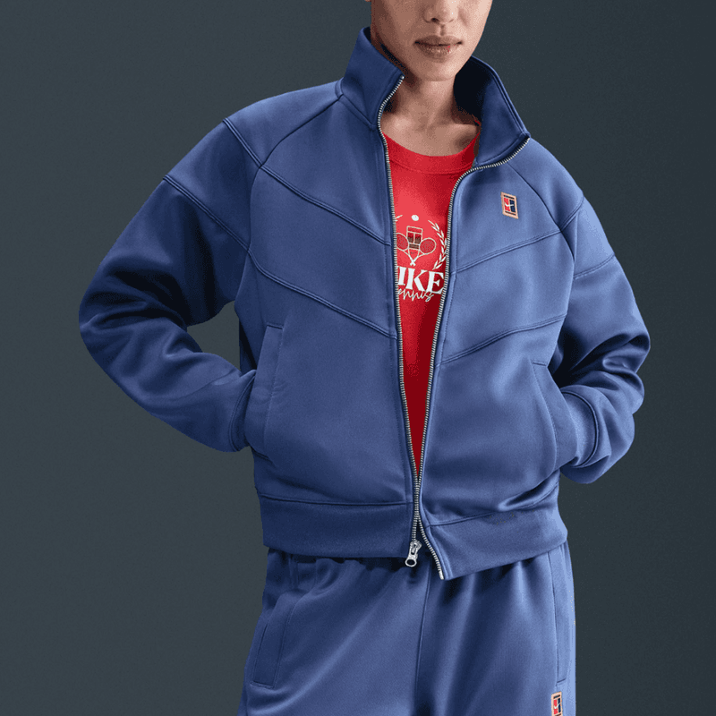 NikeCourt Heritage Windrunner Women's Tennis Jacket (Diffused Blue)