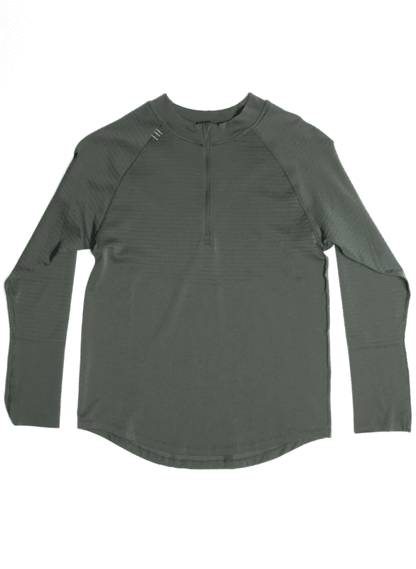 Stateofmind Half-Zip Long Sleeve (Dark Olive)