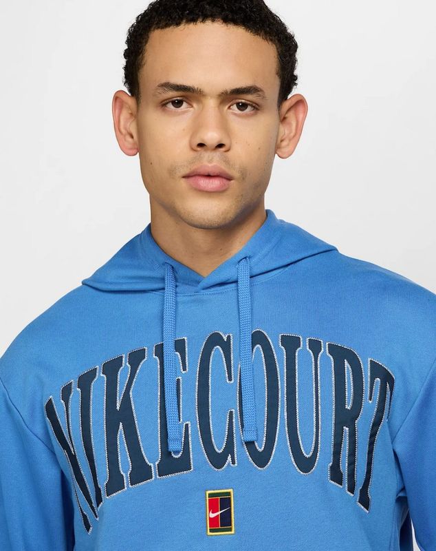 Nike Court Men's Dri-FIT Fleece Heritage Hoodie (Star Blue)