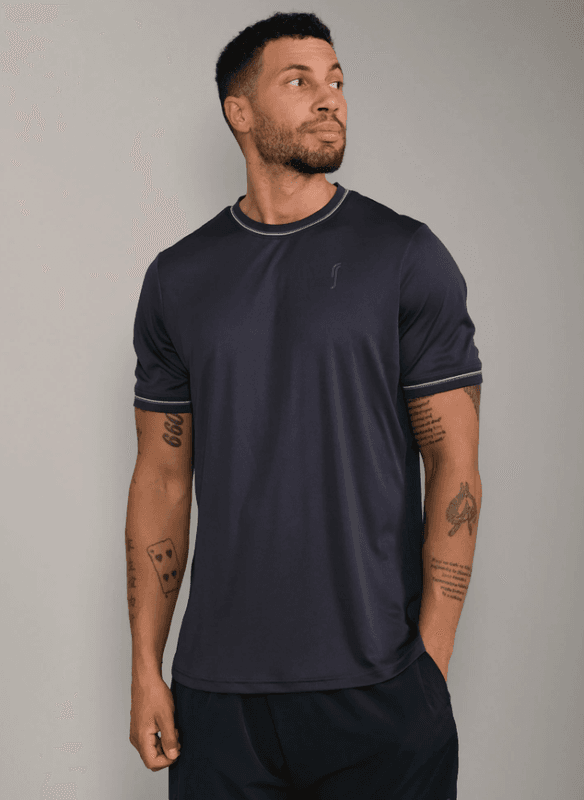 RS Men's Performance Tee - Crew Neck (Navy / Court Green)