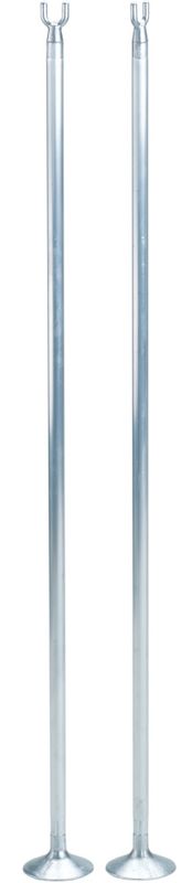 Singelstolper Aluminium (2stk)