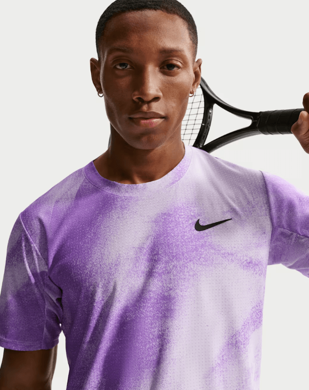 NikeCourt Slam Men's Dri-FIT Advantage Tennis Top (Violet Mist / Bright / Violet / Black)